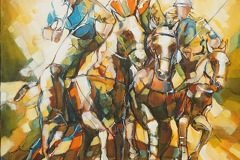 Riders of Light - 100x100 cm