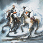Echoes of Speed- 100 x 100 cm